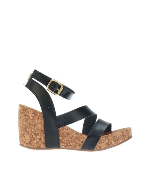 Blowfish Blue Hecta Wedge Sandals