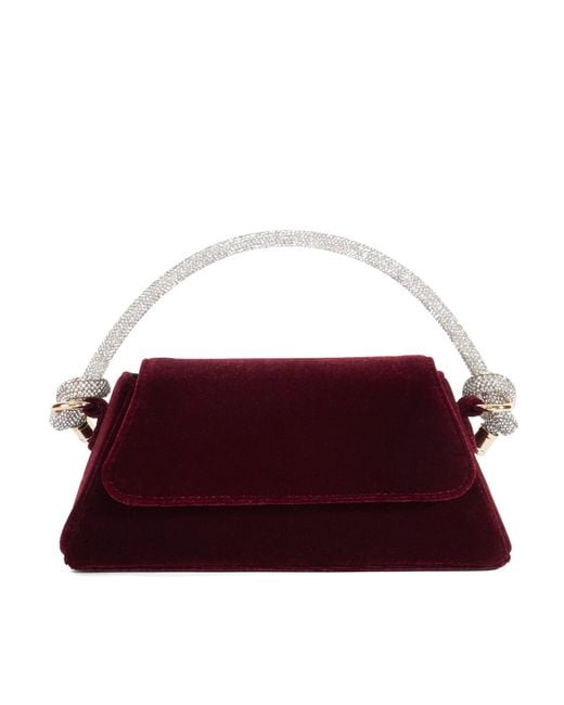 Dune Purple Diamante Handle Evening Bag