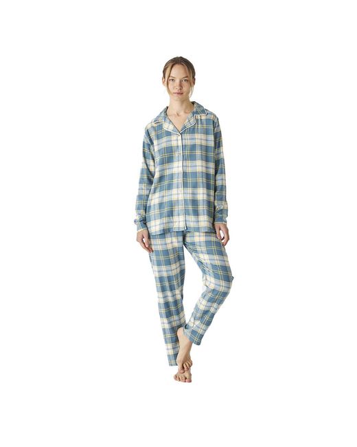 J&j Brothers Blue Jjb3 Long Sleeve Shirt Pyjamas