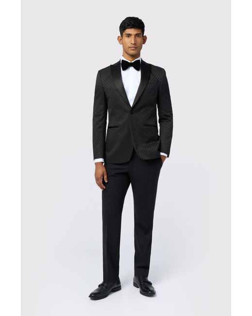 Ted Baker Gray Sabine Slim Fit Diamond Jacquard Jacket for men