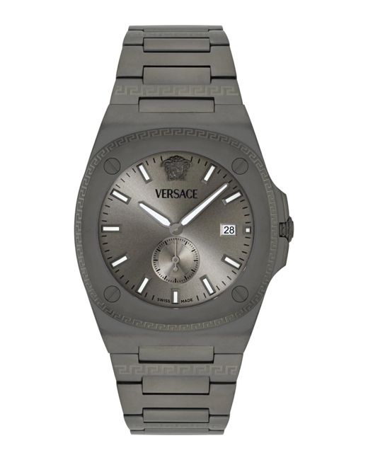 Versace Gray Tolomeo Gun Watch Ve0V00625 for men