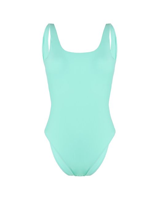 GYMSHARK Blue Open Back Swimsuit