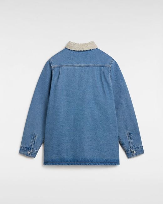 Vans Blue Drill Chore Denim Sherpa Jacket for men