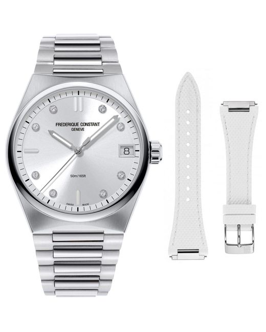 Frederique Constant White Frédérique Highlife Watch Fc-240Sd2Nh6B Stainless Steel (Archived)