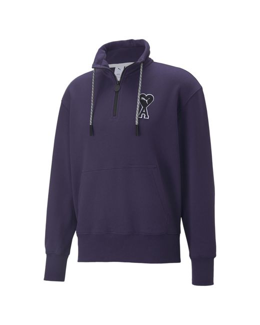 PUMA Blue X Ami Half-Zip Sweatshirt