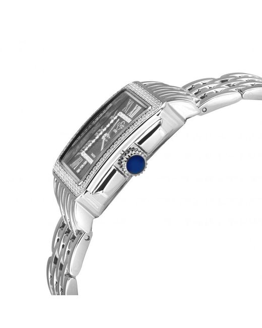Gv2 Gray Padova 12301B Swiss Quartz Stainless Steel Diamond Watch