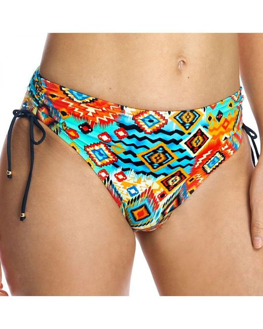 Ory Blue High-Waisted Bikini Panties W240956