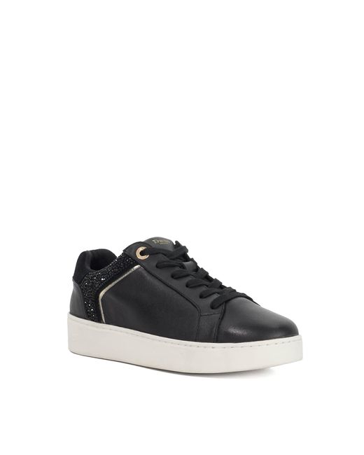 Dune Black Elli Lace Up Chunky Flatform Trainers