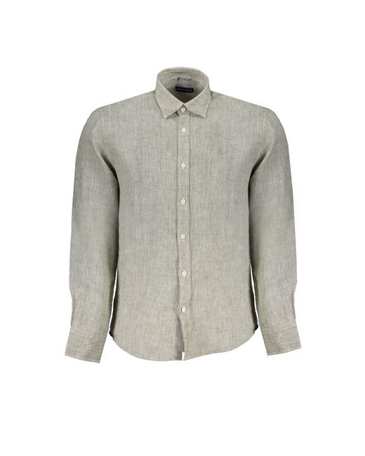 North Sails Gray Linen Shirt for men