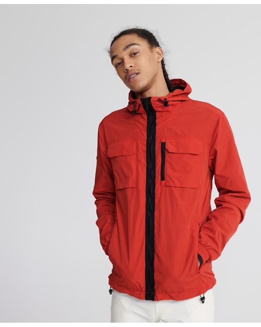 Superdry Red Edit Traveller Cagoule Solar for men