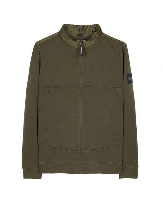 Weekend Offender Green Paia Dark Track Jacket Cotton for men