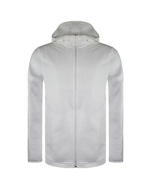 Under Armour Gray Storm Long Sleeve Zipup Daytona Track Jacket 1366279 100 for men