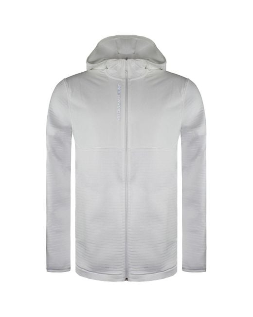 Under Armour Gray Storm Long Sleeve Zipup Daytona Track Jacket 1366279 100 for men