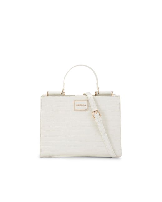 Carvela Kurt Geiger White Tote Bag Bone Croc Jessica