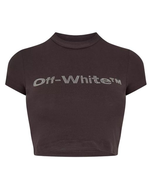 Off-White c/o Virgil Abloh Black Bling Bounce 90S Fit Tee Dark Cotton