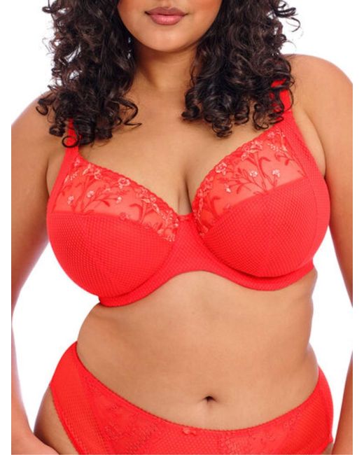 Elomi Red Charley Side Support Plunge Bra