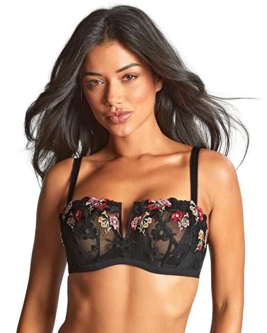 Panache Black Ottilie Low Balcony Bra