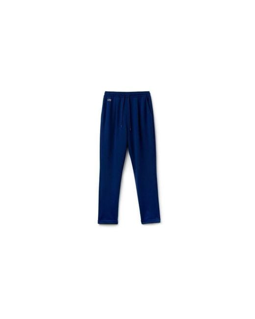 Lacoste Logo Blue Track Pants Cotton for men