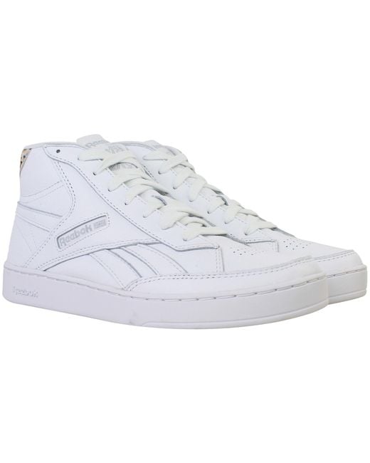 Reebok White Club C Form Hi Trainers