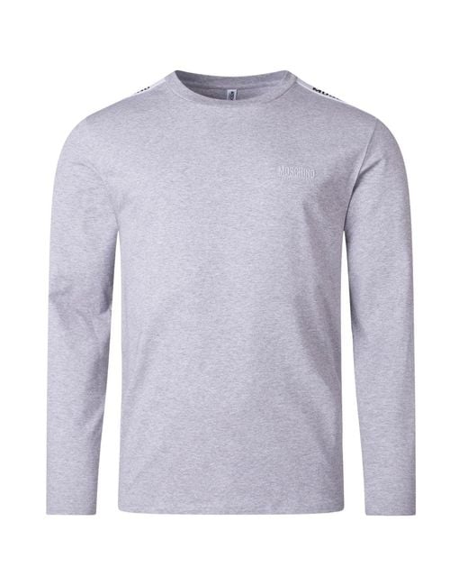 Moschino Purple Taped Shoulders T-Shirt Cotton for men