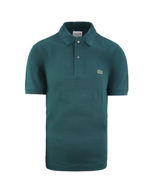 Lacoste Green Classic Fit Polo Shirt Cotton for men