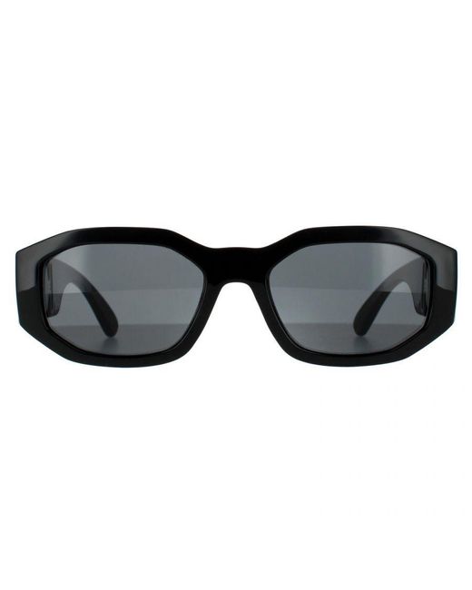Versace Black Rectangle Dark Sunglasses