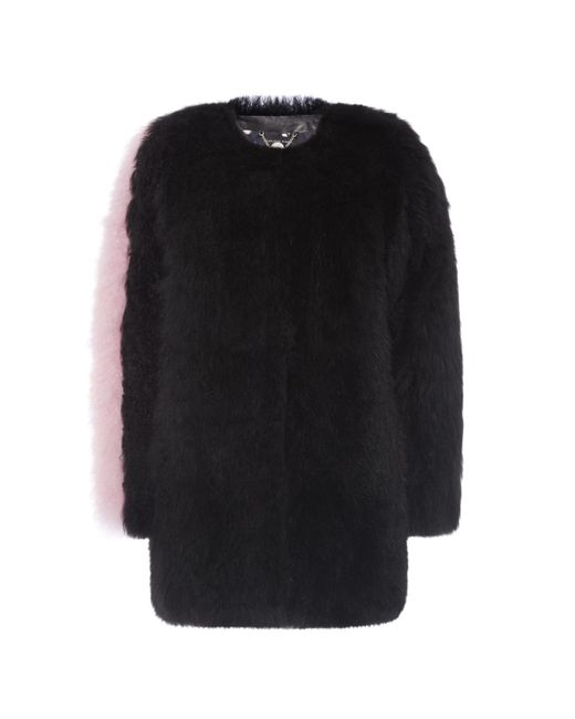 Charlotte Simone Black "Big Softie" Coat