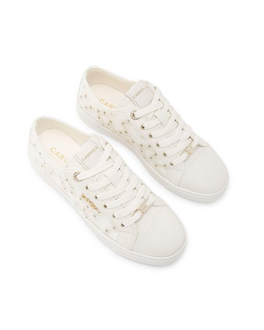 Carvela Kurt Geiger White Daze Daisy Sneakers