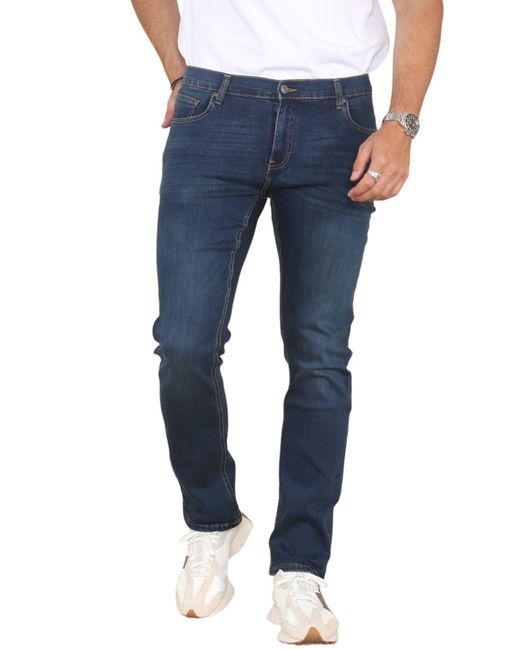 MYT Blue Straight Leg Jeans Hyper Stretch Denim for men