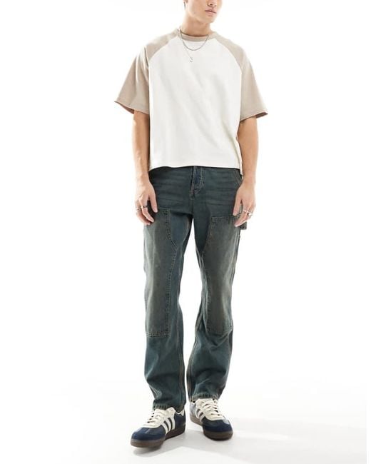 Only Sons Edge Loose Fit Carpenter Jeans in Blue for Men Lyst UK - Main Image