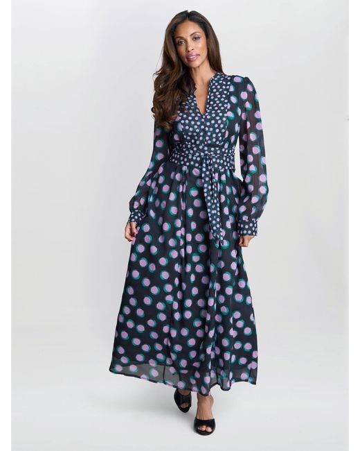 Gina Bacconi Blue Renata Boho Dress