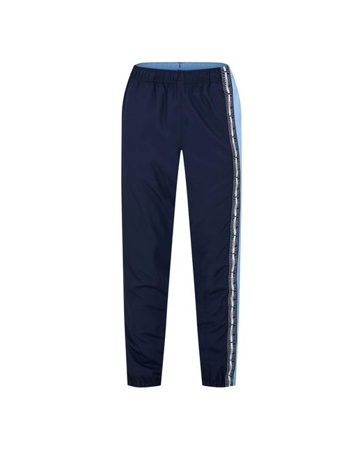 Lacoste Blue Color Block Slim Cut Track Pants for men