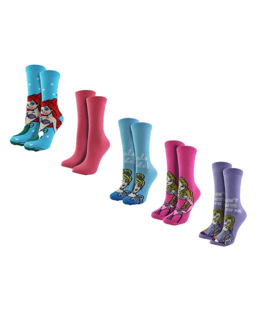 Disney Multicolor 5 Pairs Princess Socks For