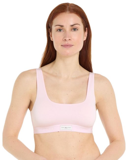 Tommy Hilfiger Pink Uw0Uw04746 Th Established Bralette
