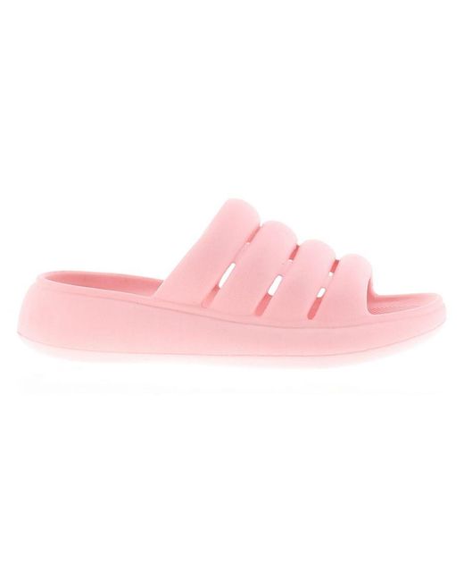 Wynsors Pink Flat Jelly Sandals Smooth Slip On