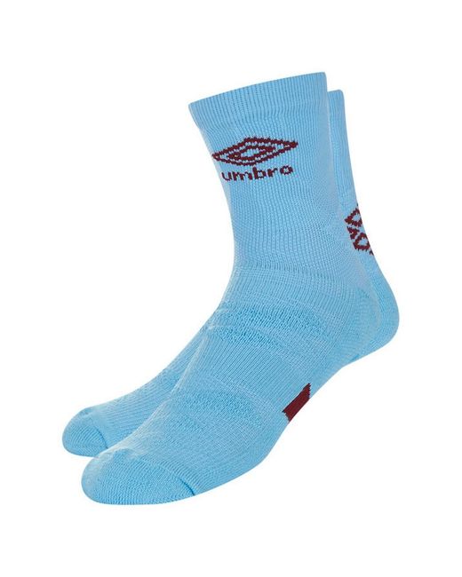 Umbro Blue Protex Gripped Ankle Socks (Sky/New Claret) for men
