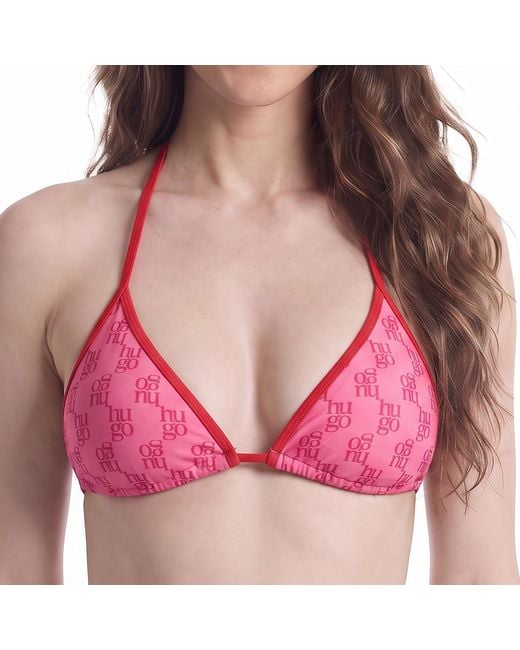 Boss Pink Triangle Bikini Top 50555664
