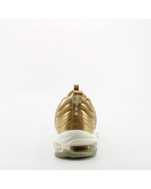 Nike Metallic Air Max 97 Qs Lace-Up Leather Trainers Cj0625 700