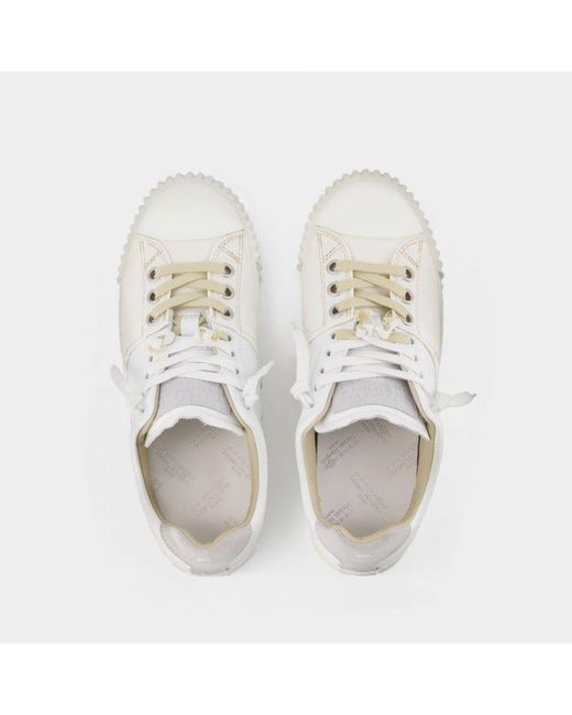 Maison Margiela Evolution Lage Top Wit Leren Sneakers in het White voor heren