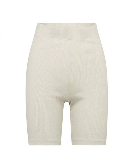 Calvin Klein White Womenss Ribbed Cycling Shorts