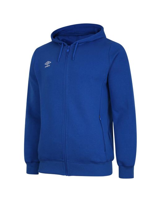 Umbro Blue Club Leisure Full Zip Hoodie (Royal/ for men