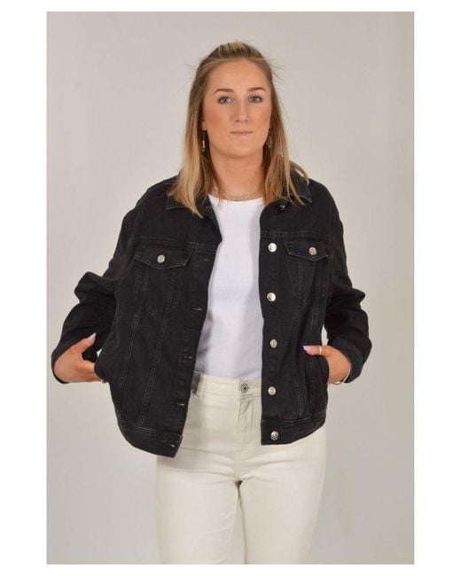 H&M Black Oversize Denim Jacket