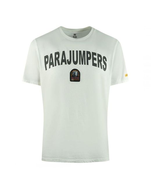 Parajumpers Gray Buster Brand Logo T-Shirt for men