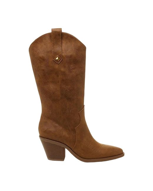 Rocket Dog Brown Ladies Feria Western Boots (Walnut)