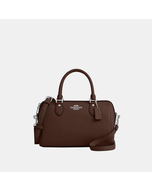 COACH Brown Rowan Satchel