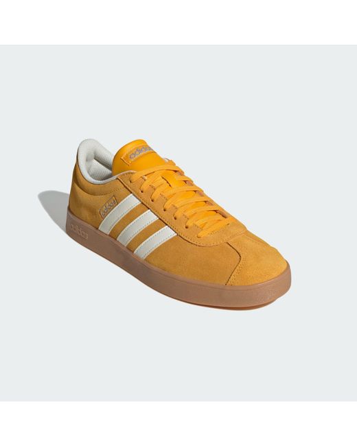 Adidas Yellow Vl Court 2.0 Shoes for men