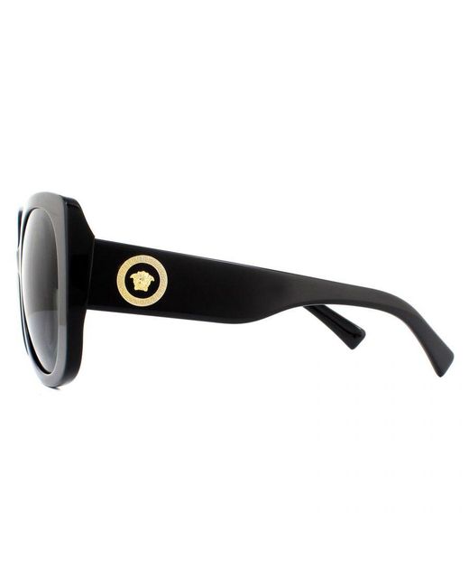 Versace Black Sunglasses Ve4387 Gb1/87 Dark