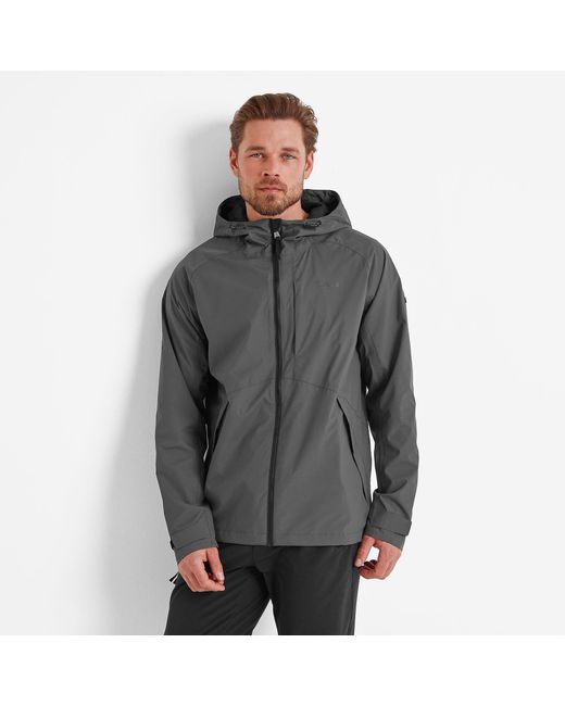 TOG24 Gray Brigsteer Waterproof Jacket Soot Polyamide for men