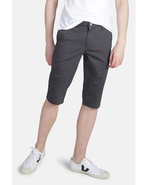 Monkee Genes Blue Organic Cotton Slim Fit Chino Shorts for men
