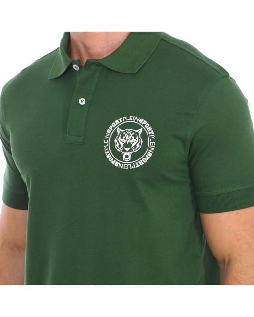 Philipp Plein Green Pips508 Short-Sleeved Polo Shirt for men